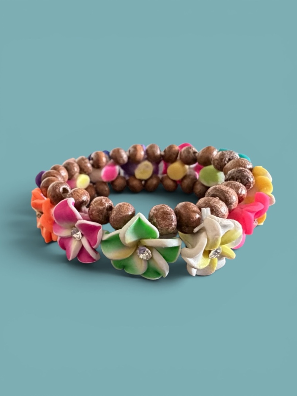 Plumeria Stretch Bracelet